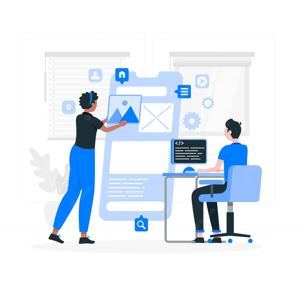 Mobile App Development 3 app development concept illustration 114360 5164